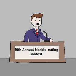 Marble-eating Contest