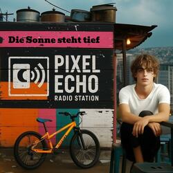 Die Sonne steht tief, wirft lange Schatten im Block