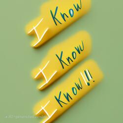 I know i know i know