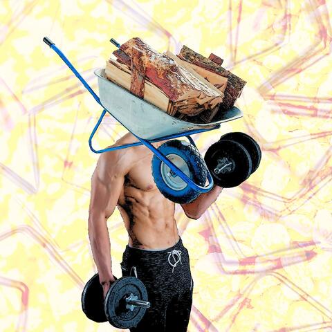 Unaltered Photo of a Wheelbarrow