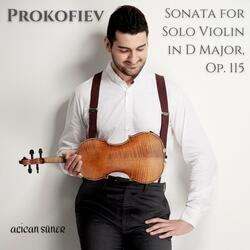 Sonata for Solo Violin in D Major, op. 115: II. Andante dolce. Tema con variazioni