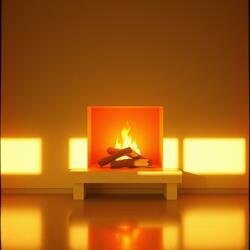 Flickers in the Fireplace