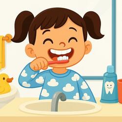 Cepillo mis dientes!
