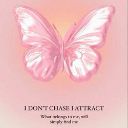 I don't chase I attract, what belongs to me,will simply find me.