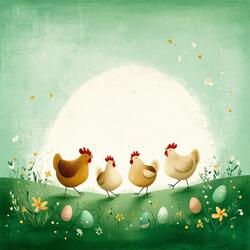 Små gula kycklingar