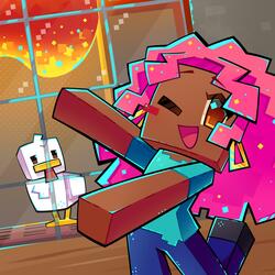 Steve's Lava Chicken (Female Version)