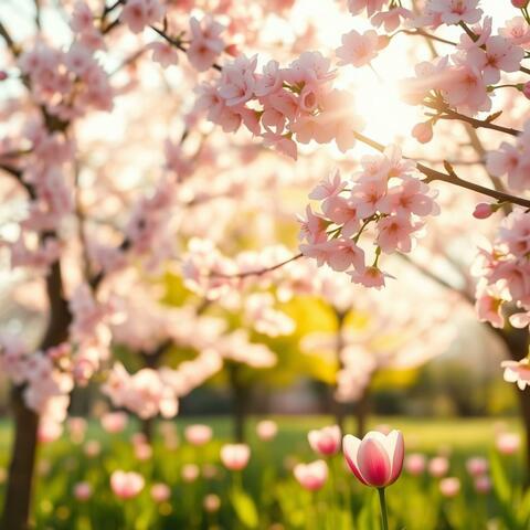 Spring Serenity: Instrumental Backgrounds