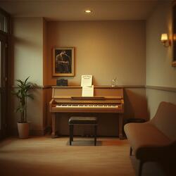The piano hums low