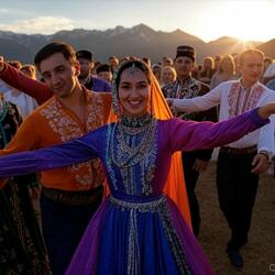 Lezginka on Dagestan Wedding