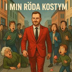 I min röda Kostym
