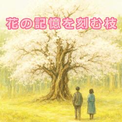 花の記憶を刻む枝