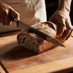 Cutting Bread (Sound)