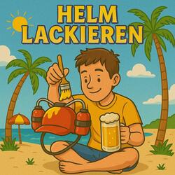 Helm lackieren
