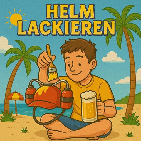 Helm lackieren