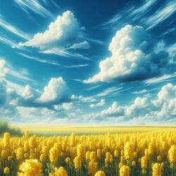 The Love of Rapeseed Flowers