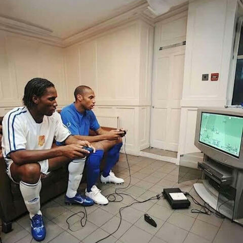 Drogba et Henry en 2004