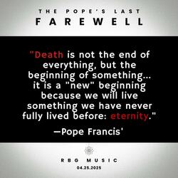 The Pope's Last Farewell