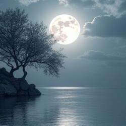 Moonlight Borrowed from Yesterday With Clock Ticking Sounds