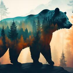 Bear Spirit in the Heartwood