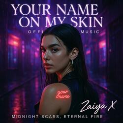 "Your Name on My Skin" Official Music – Dark Pop & R&B fusion of burning midnight memories, passion, and unforgettable scars.