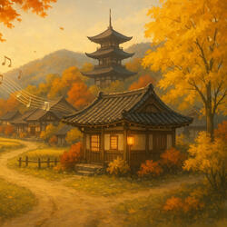 The autumn wind blows