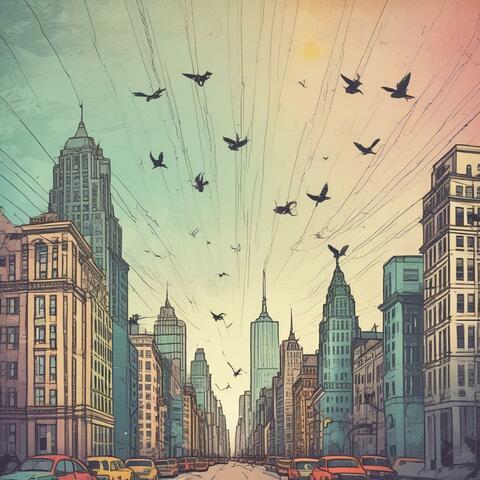 Electric birds of NYC skies