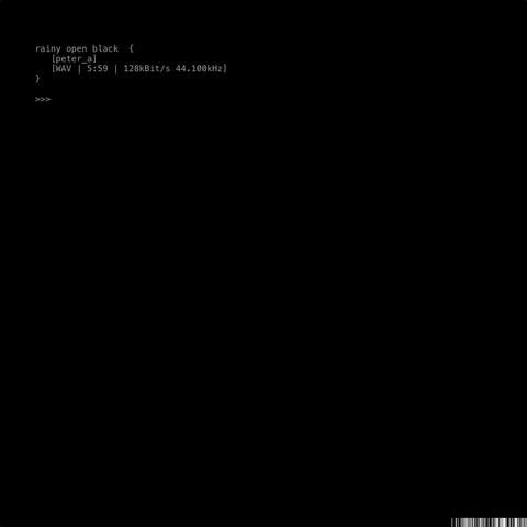 rainy open black