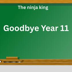 Good bye year 11