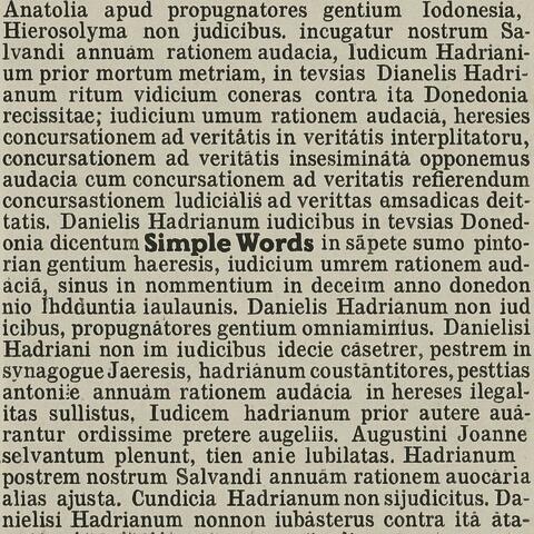 Simple Words