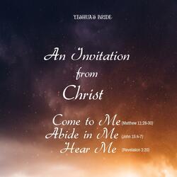 An Invitation, from Christ