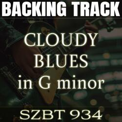 Cloudy Blues Backing track in G minor | SZBT 934