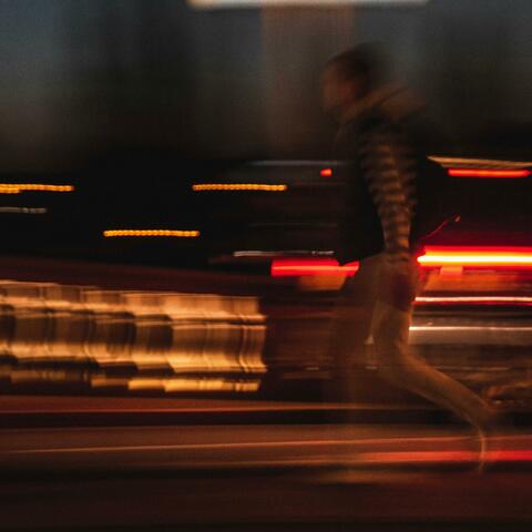 running around