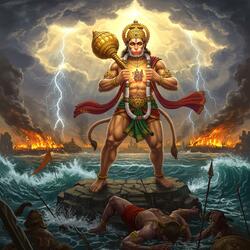 Veer Hanumana Ati Balwana Ram Naam Rasiyo