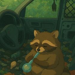 Meth Pipe Raccoon