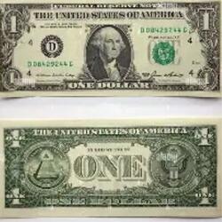 one dollar in my bank account