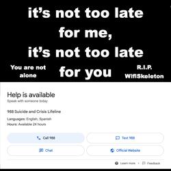 it's not too late for me