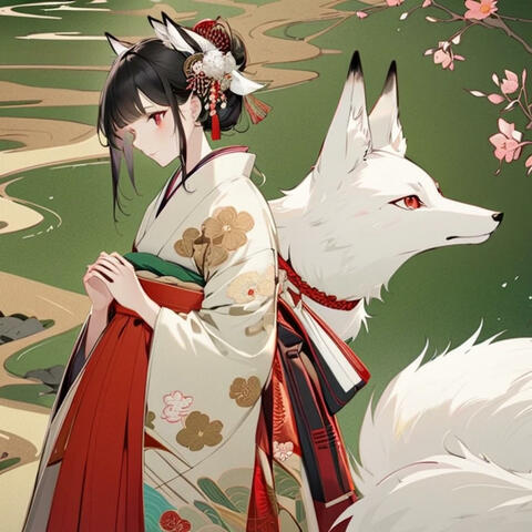 片目の狐
