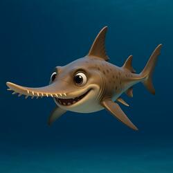 The Japanese Sawshark (Pristiophorus japonicus) Educational Song for Kids