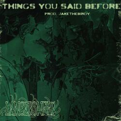 Things You Said Before
