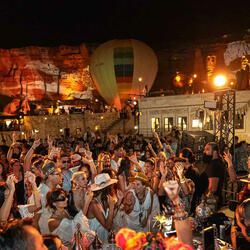 Party people in Cappadocia