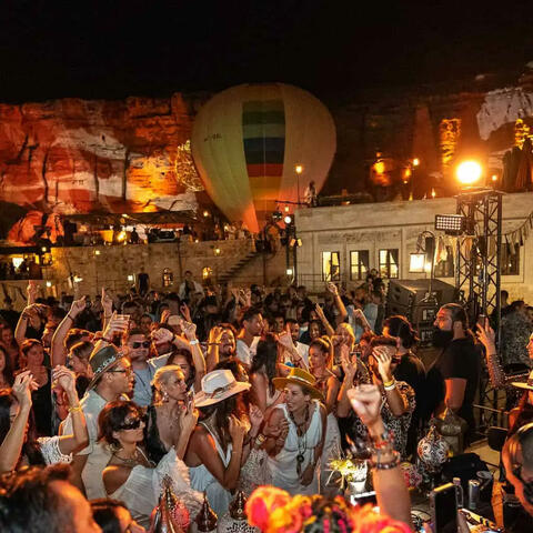Party people in Cappadocia