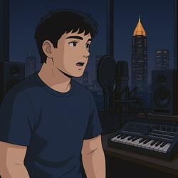 daydreaming in midnight blue