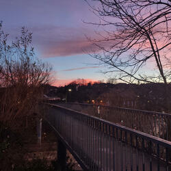 Sometimes I wait on a bridge
