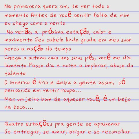 Quatro Estações Do Amor