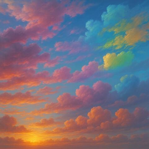 Ocean of Rainbow Clouds