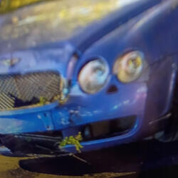 Burnt up Bentley