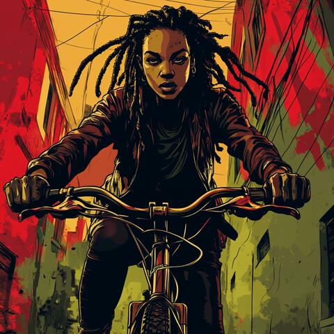 Ich radle durch die Innenstadt