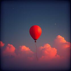 Roter Luftballon (Neu)
