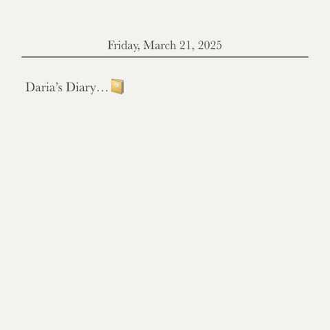 Daria's Diary