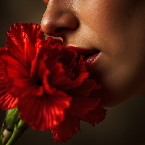 Clavel rojo en tus labios